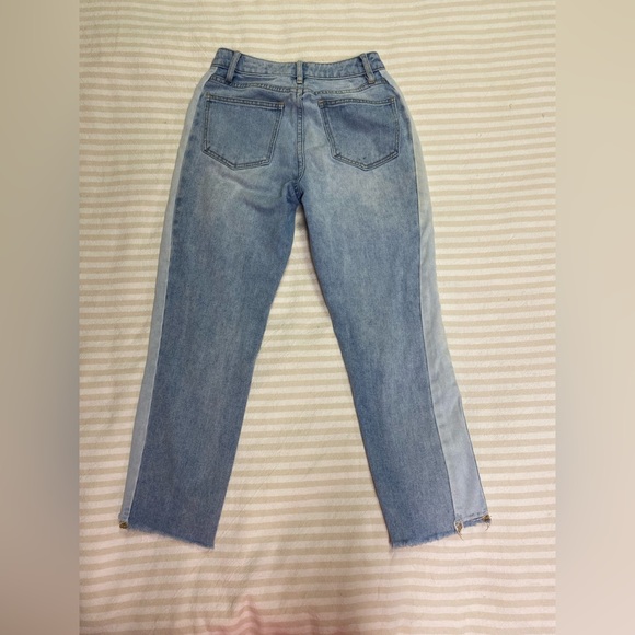 PacSun Jason Two Tone Mom Jeans Raw Hem Size 23 - Picture 4 of 7